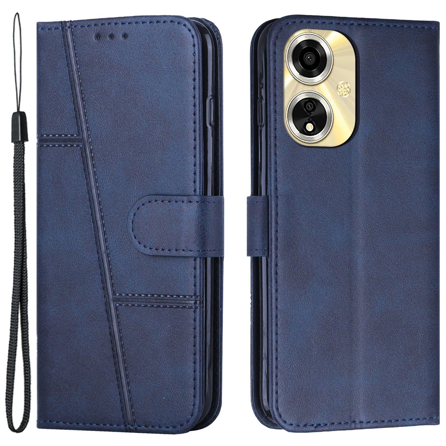 For Oppo A59 5G / A2m 5G Case PU Leather Calf Texture Magnetic Clasp Closure Phone Cover For Oppo A59 5G / A2m 5G Case PU Leather Calf Texture Magnetic Clasp Closure Phone Cover